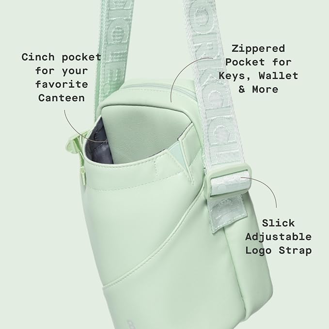 Corkcicle Cooler Sling Bag Crossbody Holder, Perfect for Holding 16 oz - 40 oz Canteen Water Bottle - Image 4