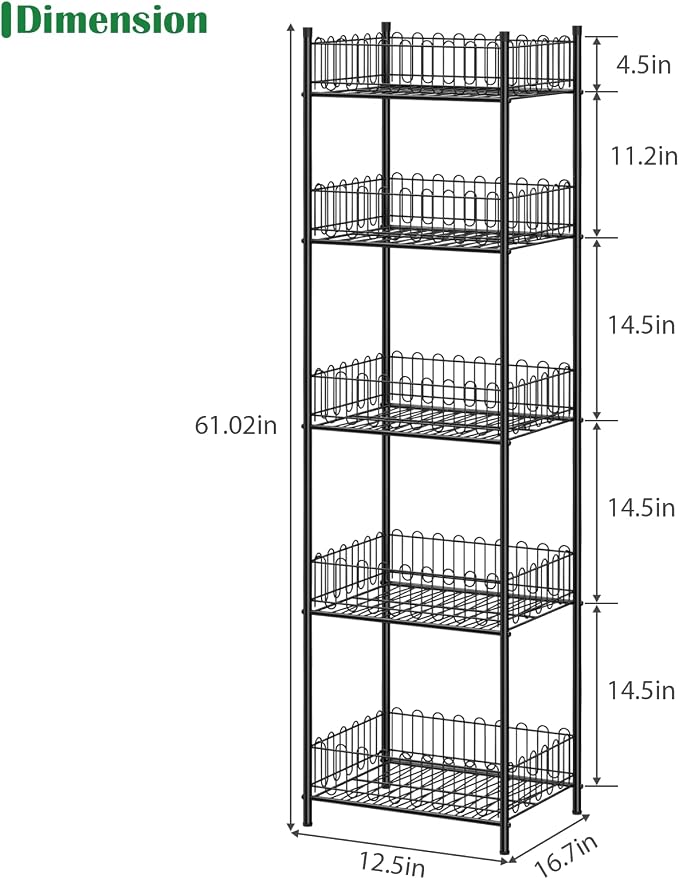 OYEAL Soda Can Organizer for Pantry 5 Tier Water Bottle Organizer Holder for Tumbler Travel Mug Cup, Freestanding Can Storage Organizer for Pantry Kitchen Living Room Organization - Image 2
