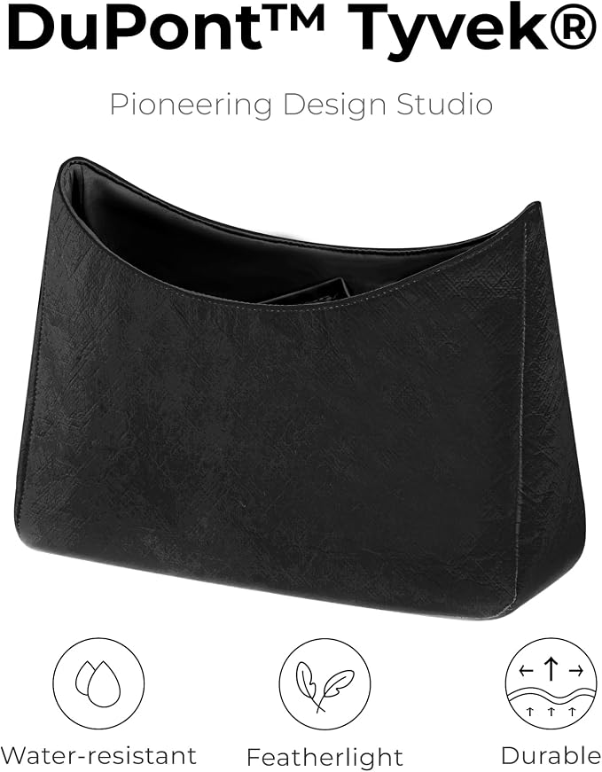 Lightweight Purse Organizer Compatible with LV BOULOGNE | Handcrafted DuPont™ Tyvek®,Handbag Organizer Insert,1:1 Custom Fit,Matte Black,Designed for Minimalists and Daily Commute - Image 4