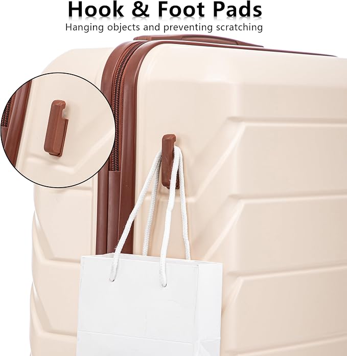 Luggage Sets 3 Pcs Suitcase set, ABS Hardside Suit case with Spinner Wheels Lightweight - Image 3