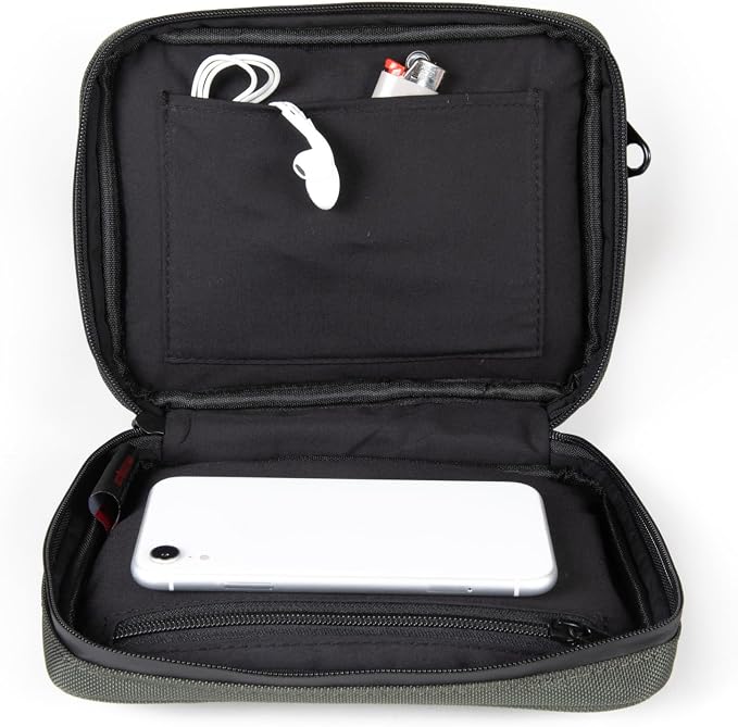 DIME BAGS Lockable Odor Sealing Padded Pouch, 3-Digit Combo Lock & Hidden Storage Pocket, Carbon Lined Scent Protection Boss - Image 5