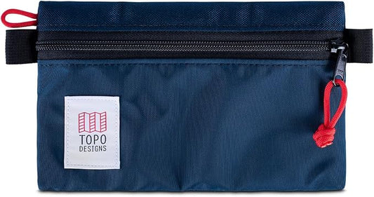 Topo Designs Accessory Bags, Travel Organizer Accessories for Smaller Items, Durable Storage Pouch, 3 Sizes, Fully Lined Pack Cloth (Small, Navy/Navy) by TopoDesigns