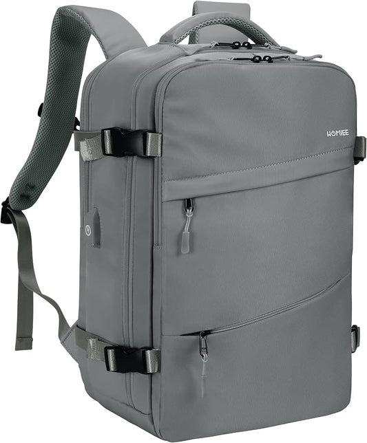 HOMIEE Travel Laptop Backpack for Men Women Personal Item Carry On Bag | Dry Wet Separation Mochila de Viaje for Business Weekender Hiking Camping by HOMIEE