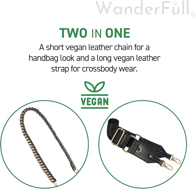 WanderFull® Original HydroBag® Luxury Vegan Leather, Oprah’s Favorite Things 2024, Water Bottle Holder with 2 Straps - Image 8
