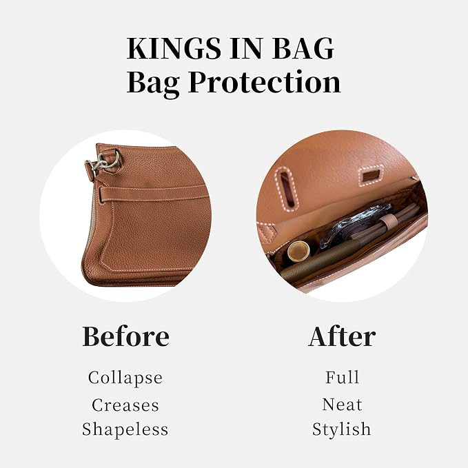 Purse Organizer Insert for Jypsiere 28, Lightweight & Soft Satin Bag Insert with Pockets for Women, Ideal for Travel, Shopping, and Daily Use, Multicolor Options(Blanc, J-28) - Image 4