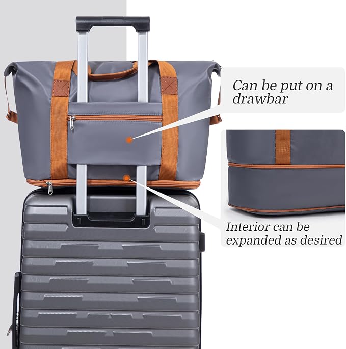 Cosbarn Luggage Sets 5 Piece Suitcases with Wheels, Suitcase Set ABS Hard Case Luggage with Lock Spinner Wheels Durable Travel Luggage - Image 6