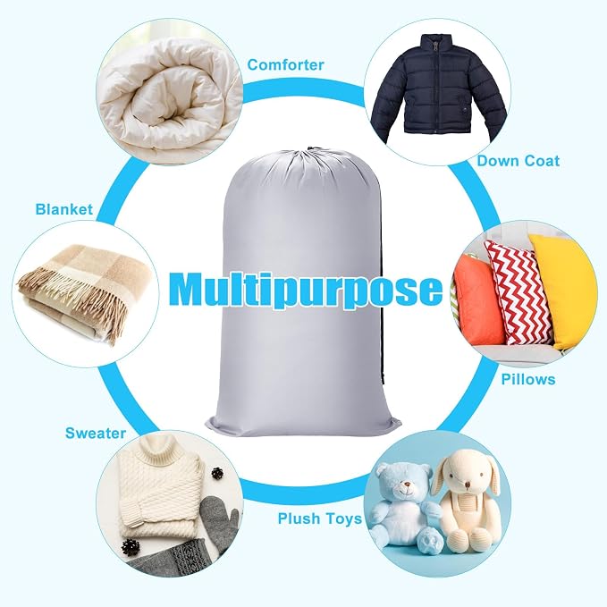 Sanwuta 40 Pcs 38" x 24" Large Laundry Bags Bulk Travel Laundry Bags with Drawstring Closure Lock Washable Heavy Duty for Dirty Clothe Camping College Dorm Apartment (Black,Gray,Sky Blue,Pink) - Image 5