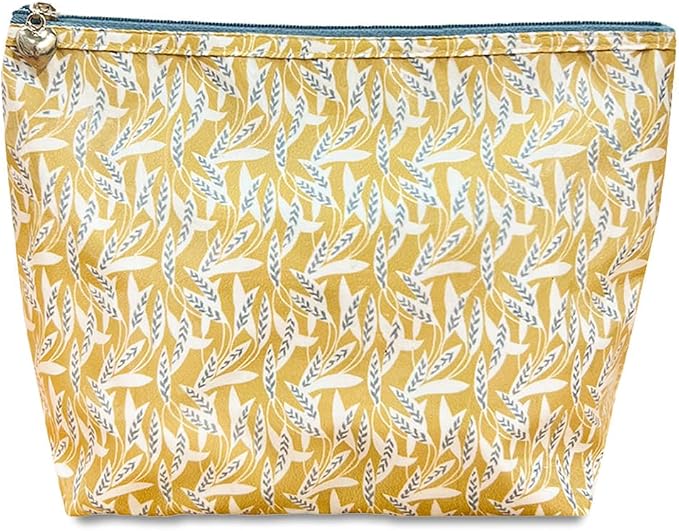 Jacaranda Living Medium Cosmetic Bag – Waterproof PVC-Lined Cosmetic & Toiletry Organizer, Zipper Pouch for Skincare, Makeup & Accessories, Leaf Dance - Image 4