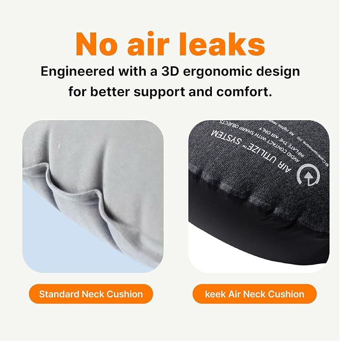 KEEK PillowO Travel Neck Pillow – Ultra-Light 82g, Packs Smaller Than a Passport, Perfect for Flights, Commuting & Camping - Image 8