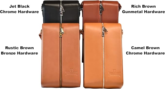 POUR & GARNISH Bourbon Whiskey & Wine Double Bottle Travel Bag with 4 Stainless Steel Double-Walled Vacuum Insulated Glasses - Makes a Great Gift! - Image 8