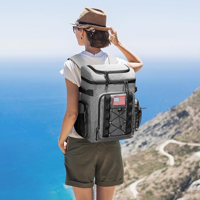 Maelstrom 35/50 Can Insulated Backpack Cooler, Leakproof Soft Lunch Ice Bag | Keeps Food Cold For 16h, Peva Liner, Durable Nylon, Ergonomic Padding. Perfect For Men, Women, Camping, Beach, Hiking, Travel - Image 7