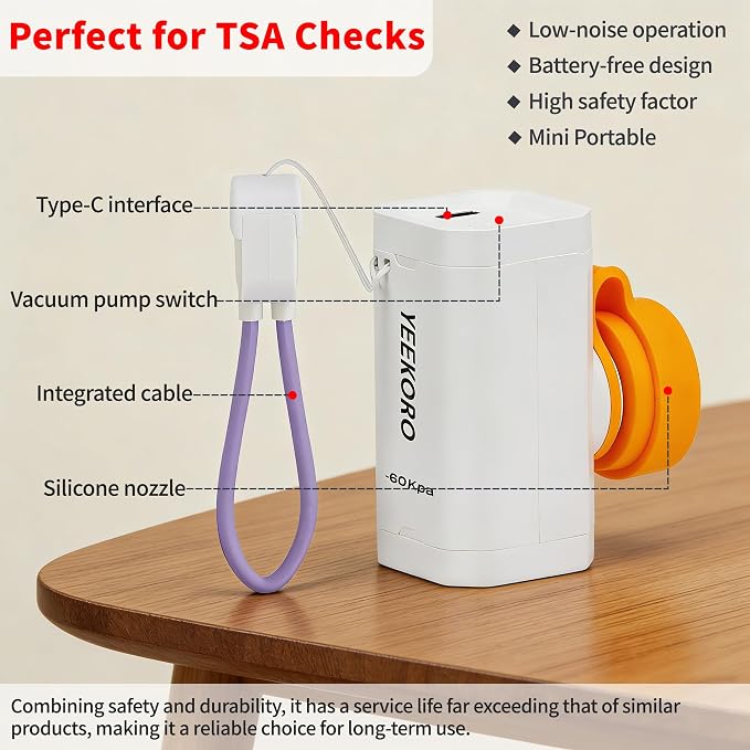 Vacuum Bag Set for Travel, Professional IPX8 Reusable Organizer, Compression Packing cube for Suitcases, Durable Seal Space Saver Bags -Traveling Essentials - Image 5