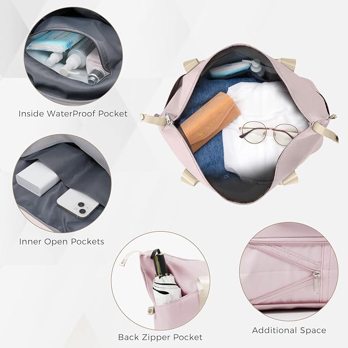 Hardshell Luggage Sets, Lightweight Suitcases with Spinner Wheels, Light Grey - Image 2