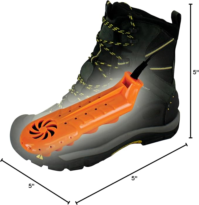 DryGuy Travel Dry DX Boot Dryer and Shoe Dryer, Orange & Black - Image 7
