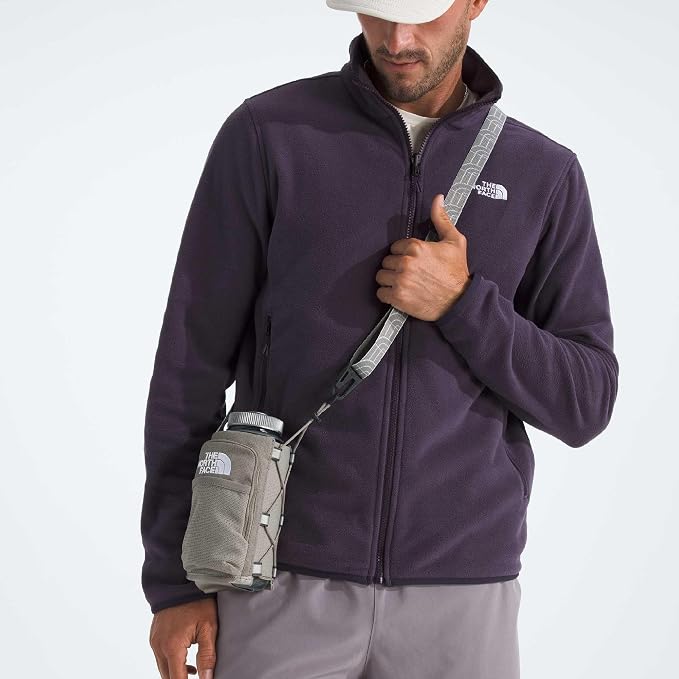 The North Face Borealis Water Bottle Holder - Adjustable Strap, Water-Repellent Finish, External Pocket with Key Hook, Stone Slab Light Heather/Stone Slab, One Size | Adjustable Strap, Water-Repellent Finish, External Pocket - Image 2