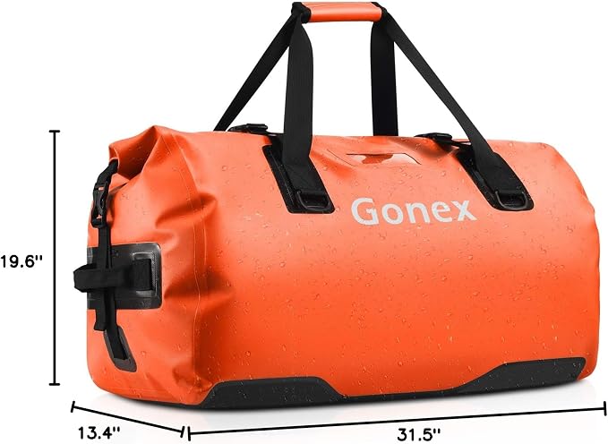 Gonex Extra Large Waterproof Dry Duffel Bag, Roll-Top PVC Gear Bag | Waterproof PVC, Roll-Top Closure, Wet Pocket, Shoulder & Hand Carry, Kayaking, Paddleboarding, Travel - Image 10