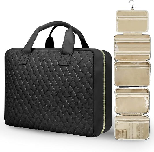 Detachable Travel Toiletry Bag for Women - Large Toiletry Bags for Traveling Women - Hanging Makeup Cosmetic Bag, Organizer for Travel Accessories Cruise Essential - Travel Size Toiletries by UROPHYLLA
