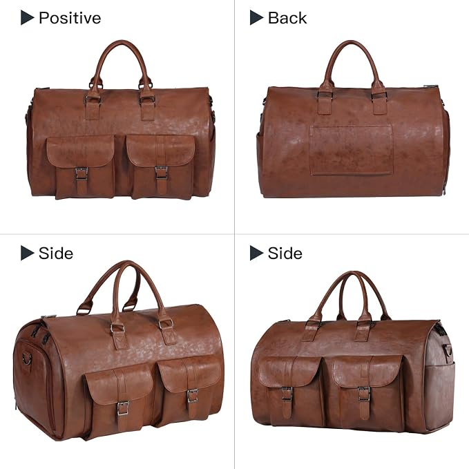 seyfocnia Convertible Travel Garment Bag,Carry on Garment Duffel Bag for Men Women - 2 in 1 Hanging Suitcase Suit Business Travel Bag - Image 6