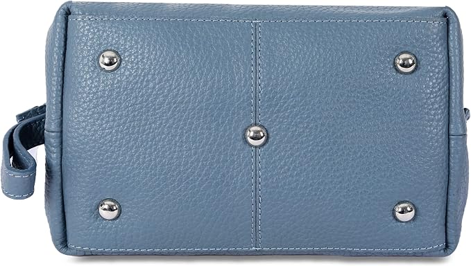 KomalC Premium Buffalo Leather Toiletry Bag for Men & Women With Water resistant Lining, Grooming Travel Pouch, Unisex Wash Bag for Toiletries, Gifts for Men and Women - Image 3