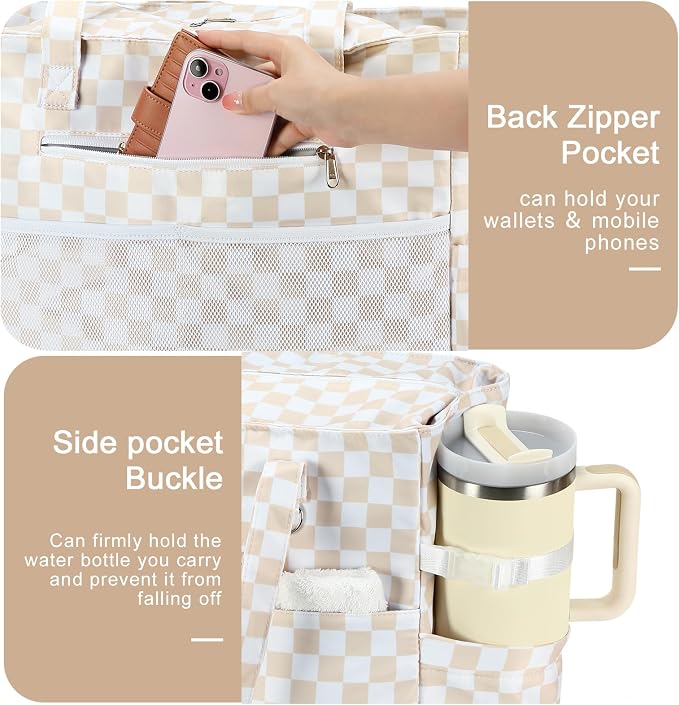 Bluboon Waterproof Beach Tote Pool Bags for Women Ladies Extra Large Carry On Bag With Wet Compartment for Weekender Travel - Image 4