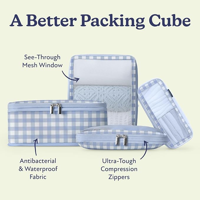 Vandel Space-Saving Compression Packing Cubes for Women, Men, 6-Pack Compressible Carry On Suit Case Organizer Luggage Packing Cubes for Travel Compression Organizer Bags for Luggage, Suitcase Cube - Image 9