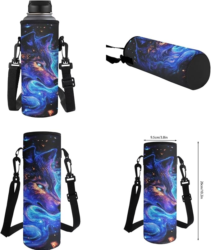 Dominant Wolf Kids Backpack Set 4Pcs School Bookbag with Lunch Box for Boys 6-10 Lightweight Elementary School Bag for Boys Large Capacity Set Bottle Slevee Cool Pencil Case Gifts Travel - Image 6