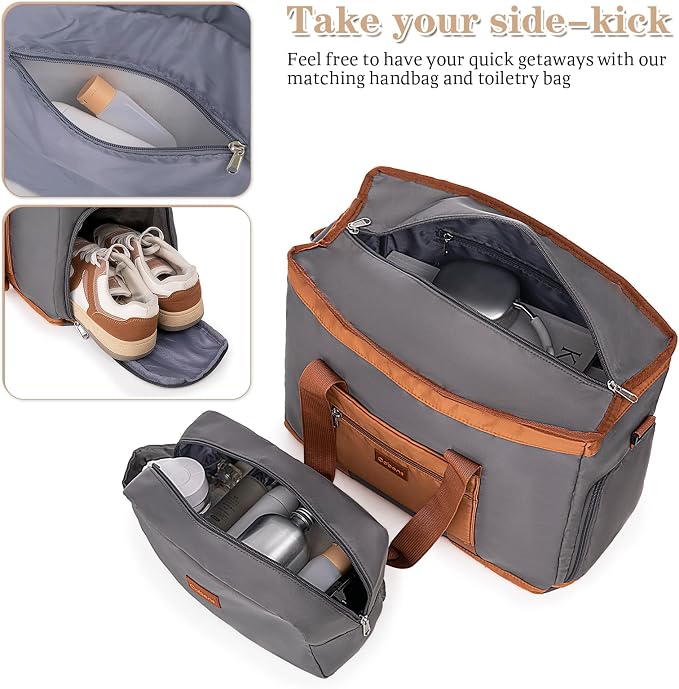 5 Piece Luggage Sets with Spinner Wheels and Tsa Lock, Hardshell ABS Suitcase Set, Lightweight Hardside Waterproof Travel Suitcases for Men Women, 20", 24", 28" Gray - Image 6