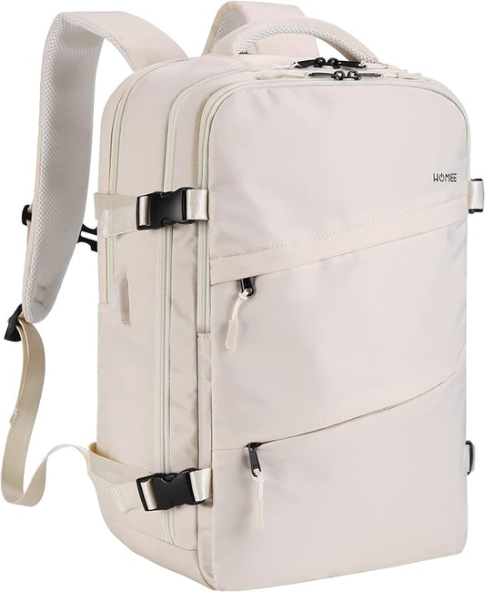 HOMIEE Travel Laptop Backpack for Men Women, Personal Item Carry On Bag | Dry Wet Separation Mochila de Viaje for Weekender Business Hiking Camping by HOMIEE