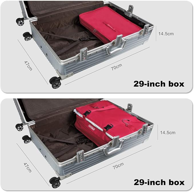 TABITORA Portable Hanging Travel Shelves Bag Packing Cube Organizer Suitcase Storage Large Capacity - Image 5
