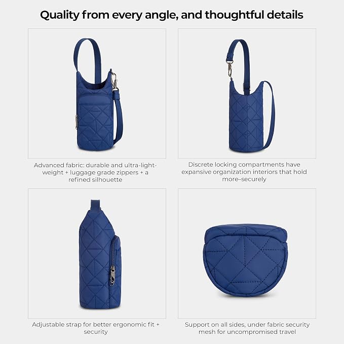 Travelon Anti-Theft Boho Insulated Water Bottle Tote - Image 5