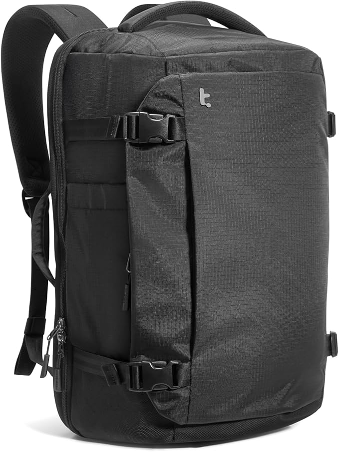 tomtoc 28/40L Travel Backpack, TSA Carry On/Personal Item Bag Flight Approved, Water-resistant Carry on Luggage, PFAS Free by tomtoc