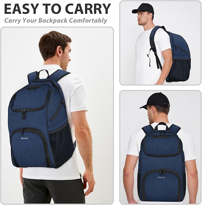 Bosynoy Bowling Backpack, Single Bowling Ball Bag with Shoe Compartment | Bowling Bag Totes with Foam Padded Protection, Fits Shoes Up to US Mens Size 16 and Accessories, Grey - Image 7
