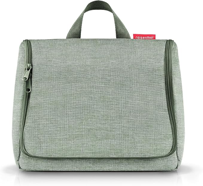 reisenthel Toiletbag XL Practical Toiletry Bag with Hook, Water-Repellent Material, Twist Sage, XL, Practical/travel-friendly by reisenthel%C2%AE
