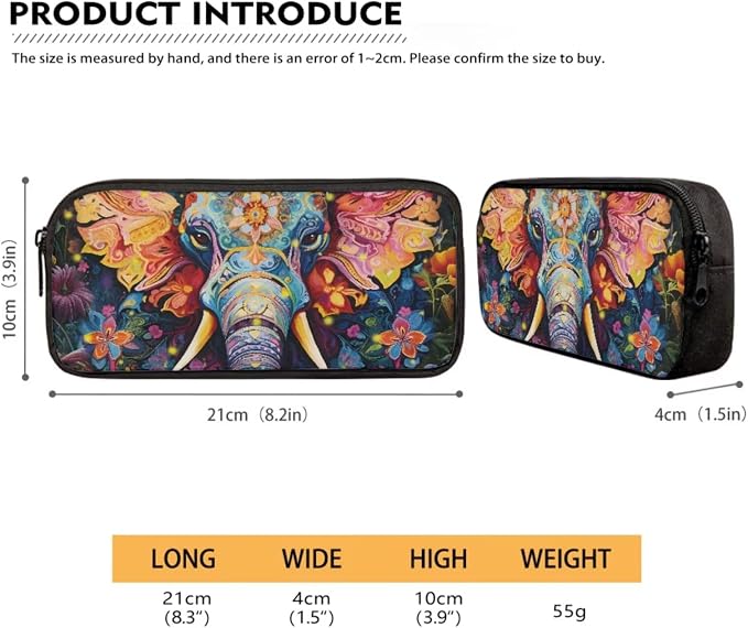 Aztec Tribal Elephant Print Backpack Set Large Capacity Schoolbag Lunch Box Pencil Case 17 Inch Travel Laptop Backpacks Lightweight Rucksack Casual Daypack for Hiking Camping - Image 5