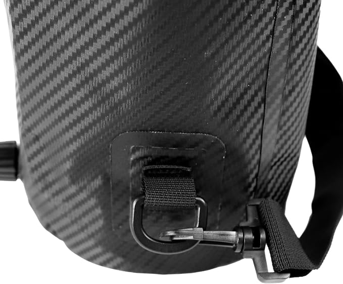 YakAttack 5L Roll-Top Drybag with Air Valve - Black Carbon | Waterproof Marine Dry Bag for Kayaking, Boating & Paddleboarding | Heavy Duty Small Drybag for Gear Protection | Compact Kayak Storage Bag - Image 6