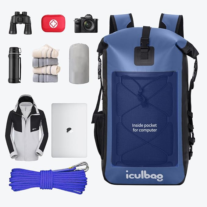 Dry Bags Waterproof Backpack for Women Men Travel Dry Bag Backpack Warterproof Bag for Kayaking Beach Boating 30L/40L - Image 4