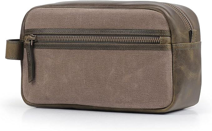 Londo Genuine Leather Travel Toiletry Bag – Makeup, Shaving Organizer, Dopp Kit for Men & Women, Durable & Stylish Travel Accessory - Image 2