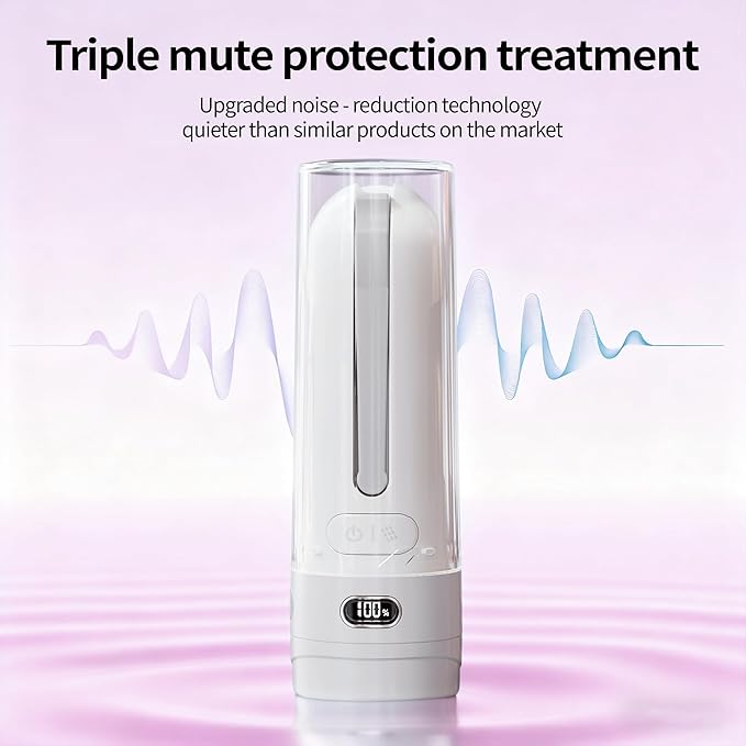 Portable Bidet - Handheld Rechargeable Electric Travel Bidet Sprayer with 3 Pressure - IPX7 Waterproof for Bathroom Ultimate Personal Hygiene Cleaning at Home and Camping (White)