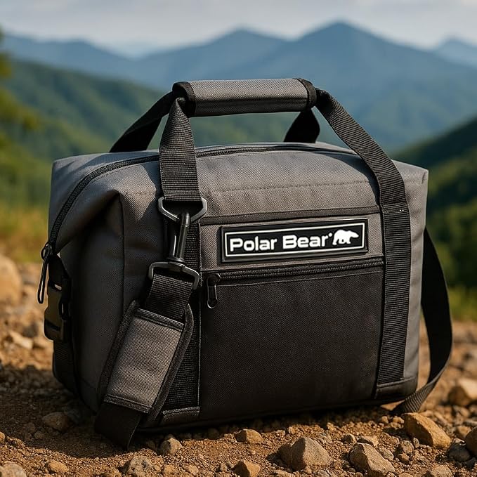 Polar Bear Coolers - Original Soft Cooler Bag - Insulated Leak Proof Beach Cooler Bag, Small Thermal Bags for Travel - Heavy Duty & Portable - Sweat Proof Picnic Carrier - Nylon - Image 8