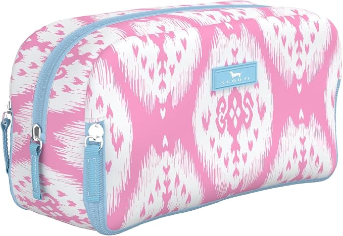 SCOUT 3-Way Bag - Travel Makeup Pouch and Toiletry Bag for Women with Three Zipper Compartments - Stands Upright, Wipes Clean by SCOUT