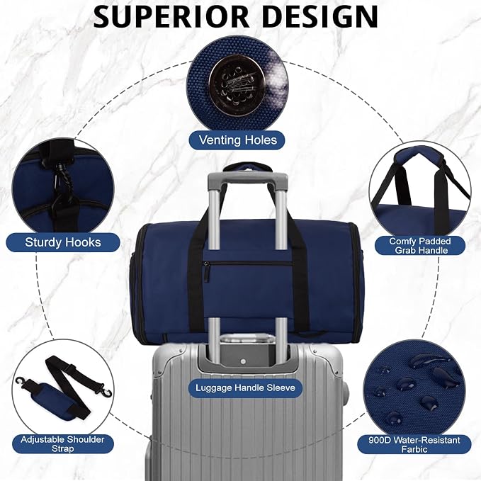 ATRIPACK Duffle Bag for Men,Tactical Duffle Bags for Travel,55L Large Capacity Convertible Garment Bag With Shoes Compartment, Multi-functional Gym Bags Suit Bag for Traveling Workout Business Trip - Image 6