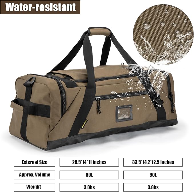 90L Large Duffle Bag,Gym Bags For Men Weekend Bag For Women Travel Backpack Carry On Sports Duffel Bag - Image 4