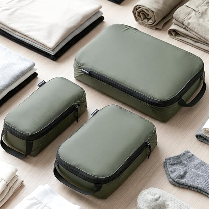 BeeNesting 15L Compression Packing Cubes for Travel, 4-Layer Luggage Organizer with Shoe Compartment & Wet Dry Separation, Expandable Space Saver Travel Bag for Suitcase and Backpack - Image 2