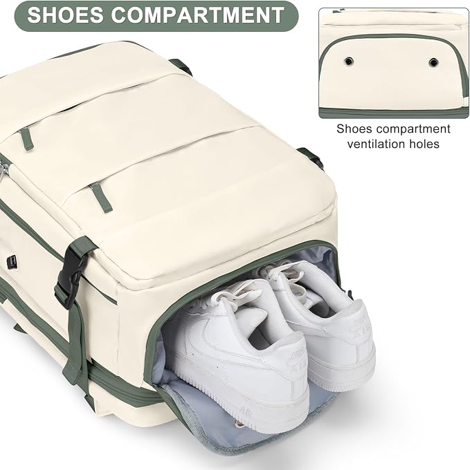 coofay Expandable Travel Backpack For Women Men Airline Approved Personal Item Backpack For Airlines Carry On Backpack Flight Approved Waterproof Backpack For Traveling On Airplane Travel Bag - Image 5