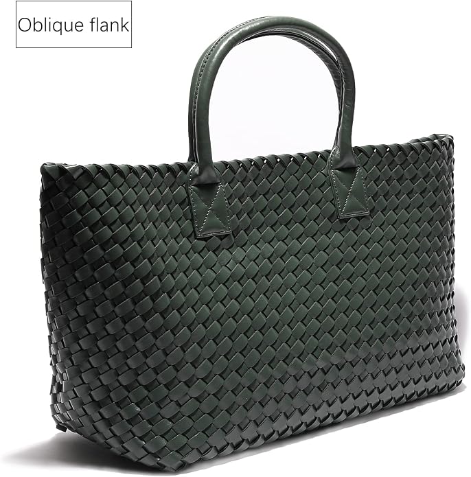 Woven Bag Shopper Bag Travel Handbags and Purses Women Tote Bag Large Capacity Shoulder Fashion Bags - Image 4
