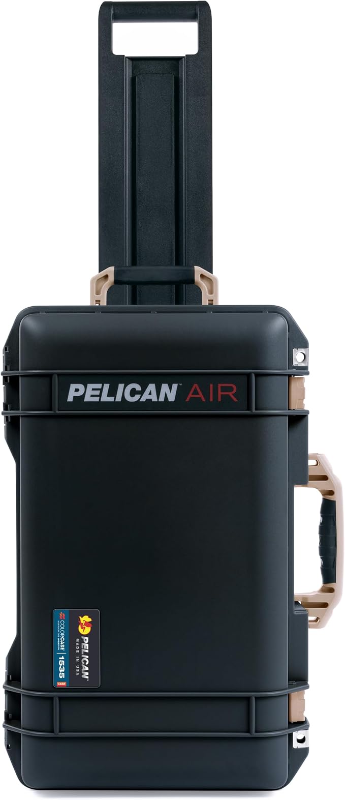 Black Pelican Air 1535 Carry-on Case - with TrekPak Divider System & Mesh Lid Organizer - Desert Tan Handles & Latches. - Image 2
