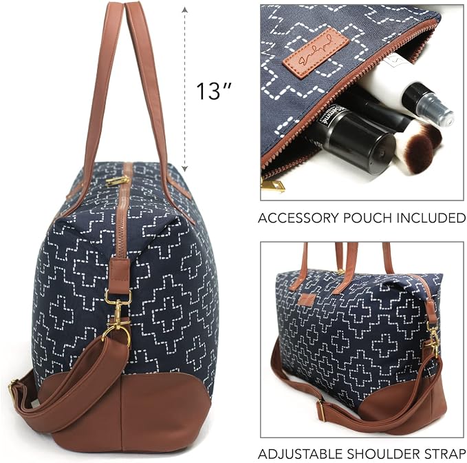 Jadyn Luna Women's Weekender Bag and Travel Duffel, Large 37 Liter Capacity - Image 4