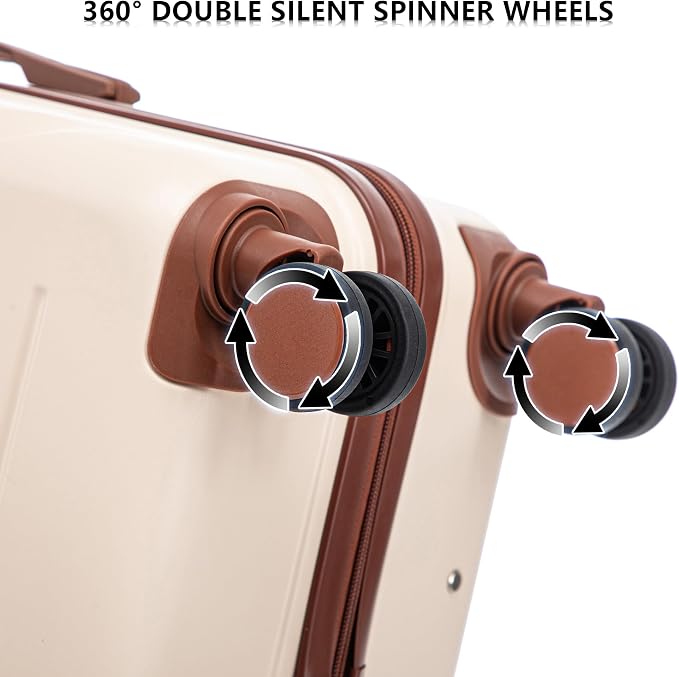 Luggage Sets 3 Pcs Suitcase set, ABS Hardside Suit case with Spinner Wheels Lightweight - Image 4
