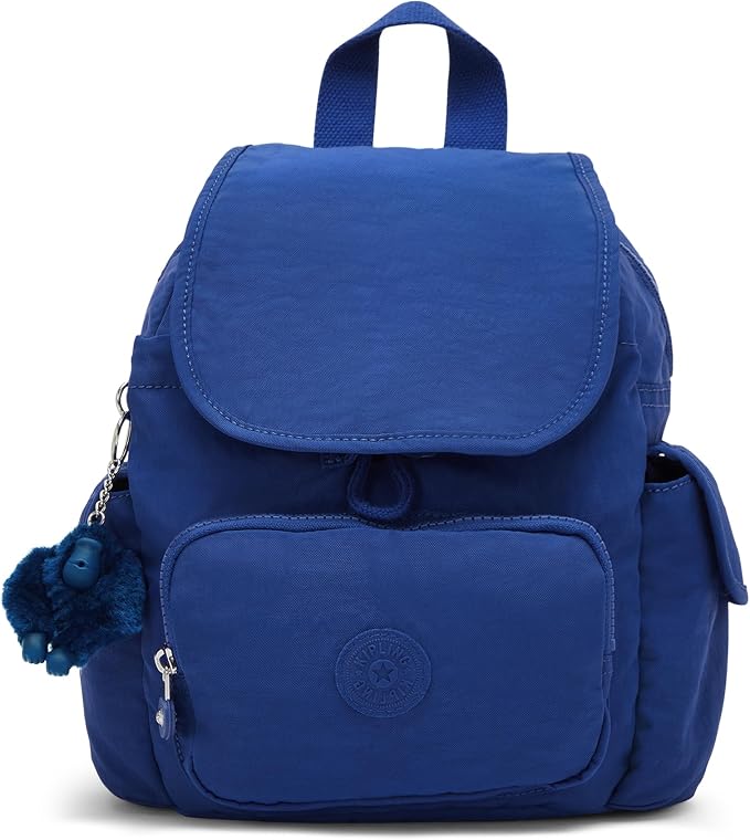 Kipling City Pack Mini Backpack, Lightweight Compact Daypack with Multiple Pockets, Adjustable Straps & Everyday Travel Backpack - Blazing Blue by Kipling