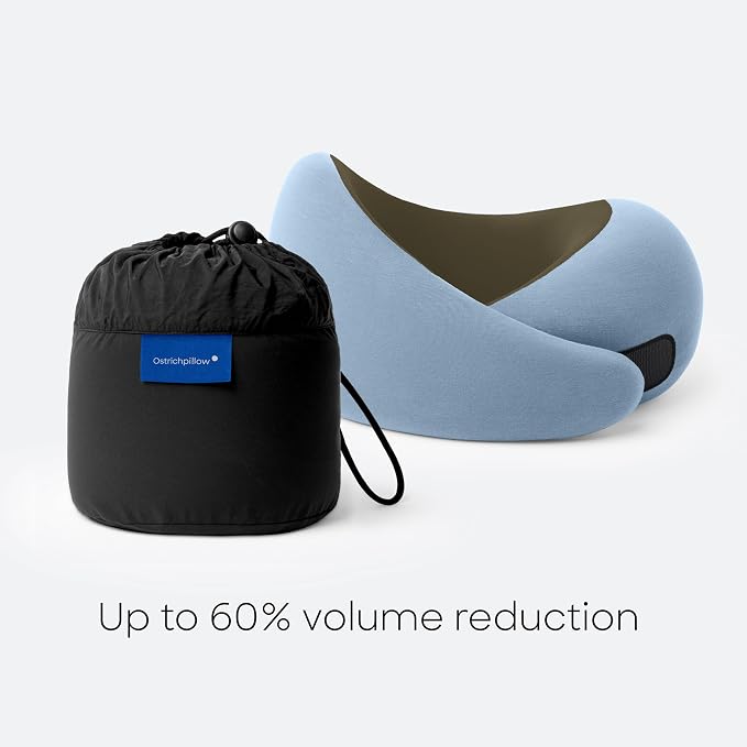 Ostrichpillow GO Travel Pillow, 360° Memory Foam Support, Soft & Washable - Image 7